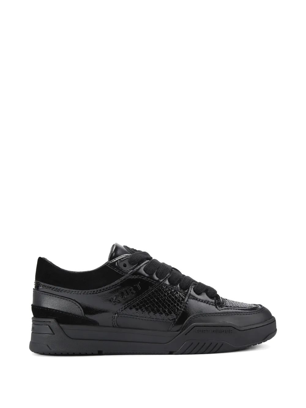 Kurt Geiger London Sneakers Hatton con effetto serpente - Nero