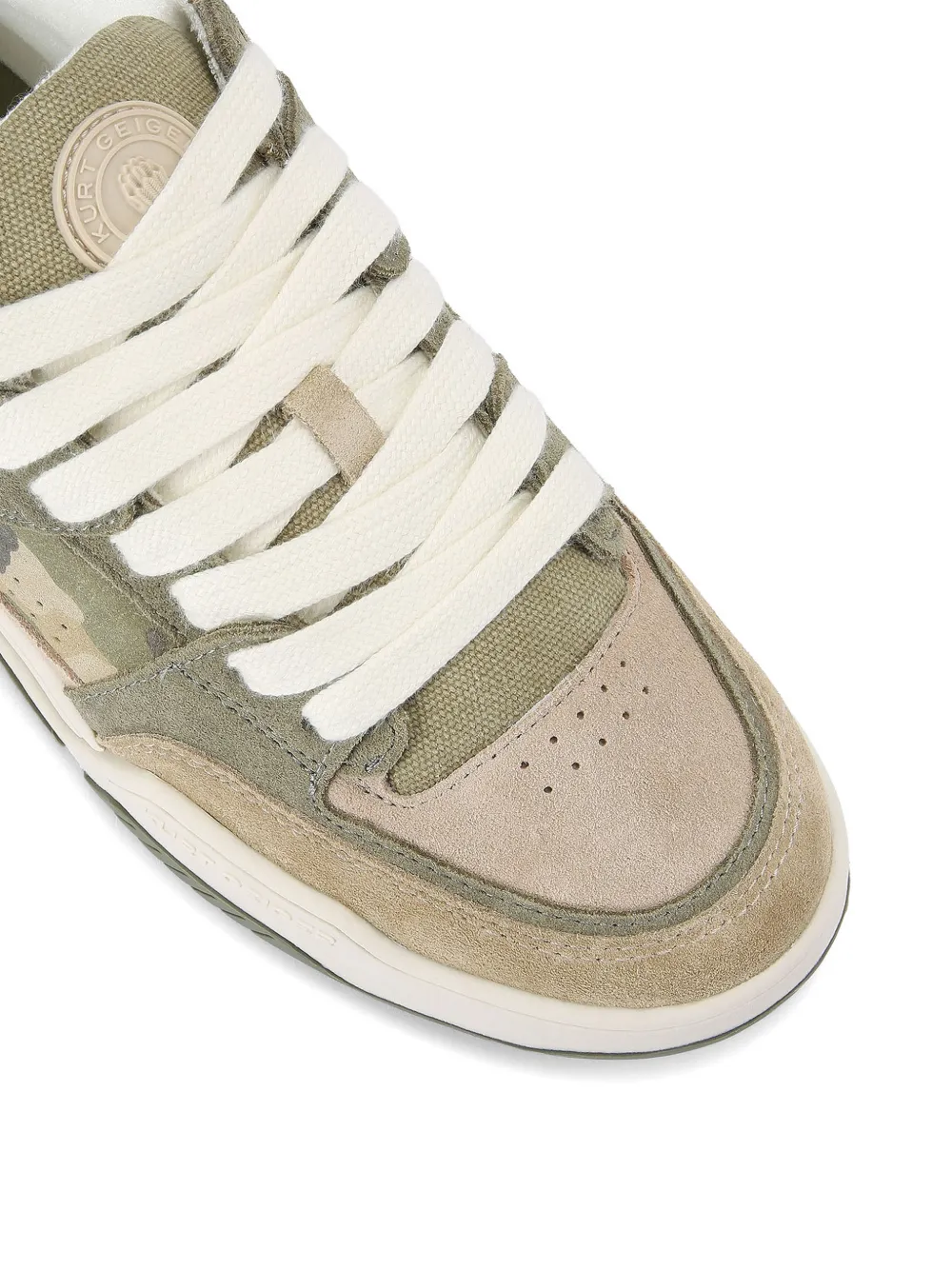 Kurt Geiger London Hatton sneakers met camouflageprint Groen