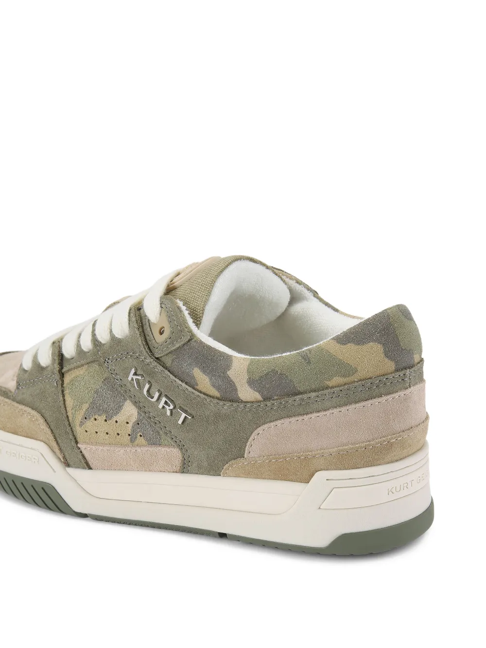 Kurt Geiger London Hatton sneakers met camouflageprint Groen