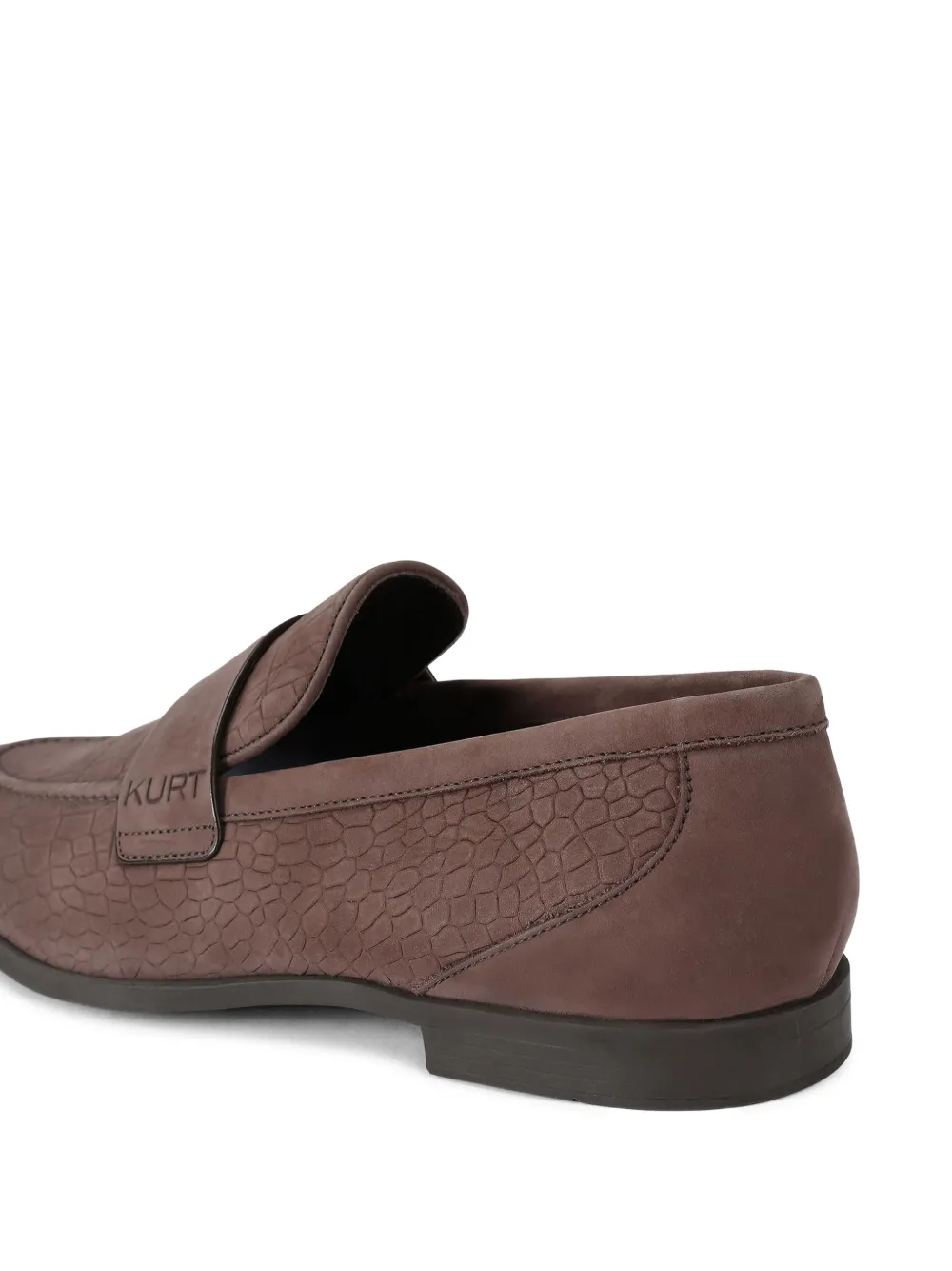 Kurt Geiger London Aldgate Flex loafers met krokodillen-reliëf Bruin