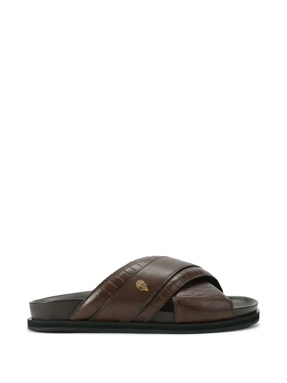 Kurt Geiger London Baron Sandalen mit Kroko-Effekt - Braun