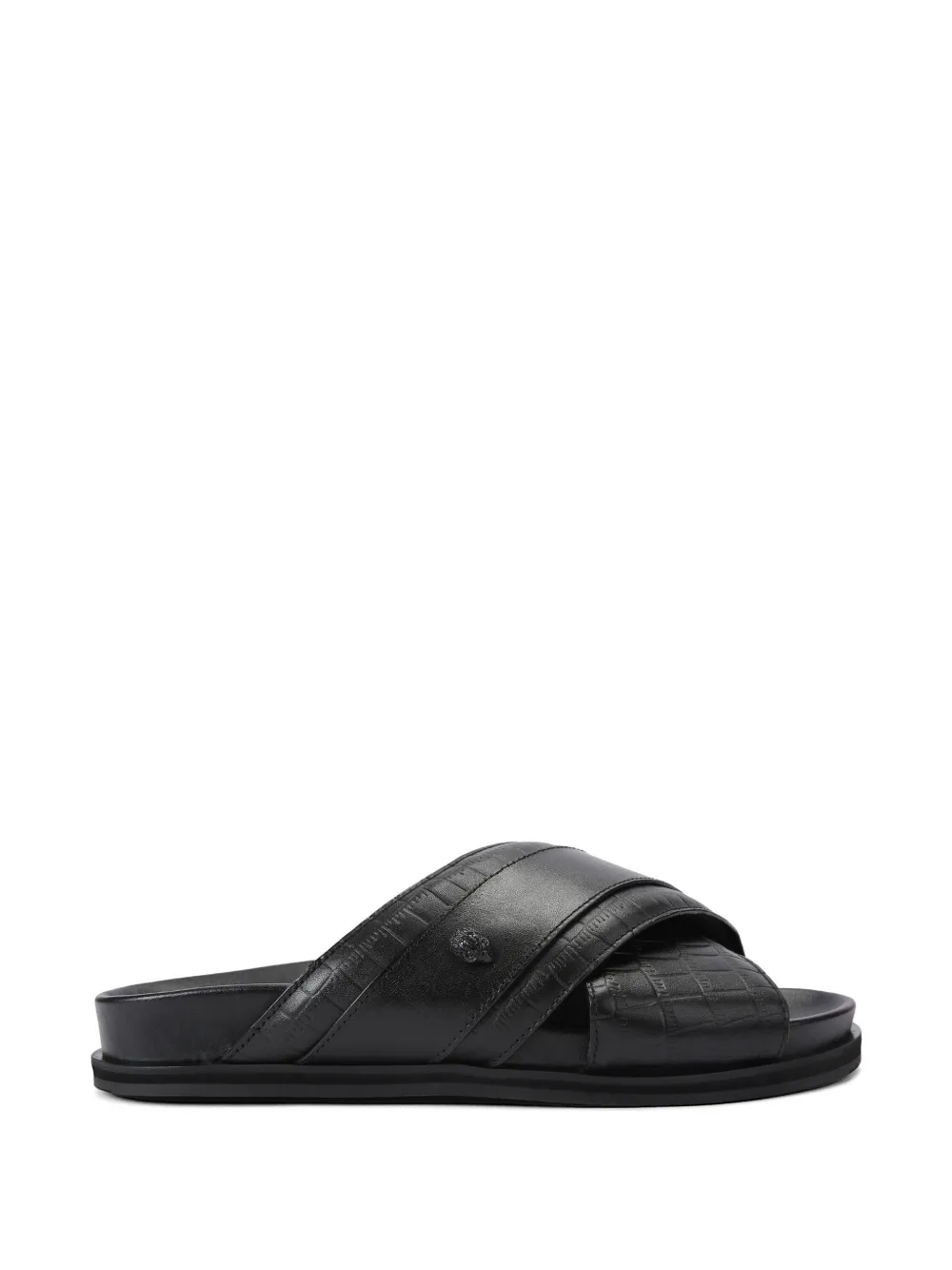 Kurt Geiger London Baron Sandalen mit Kroko-Prägung - Schwarz