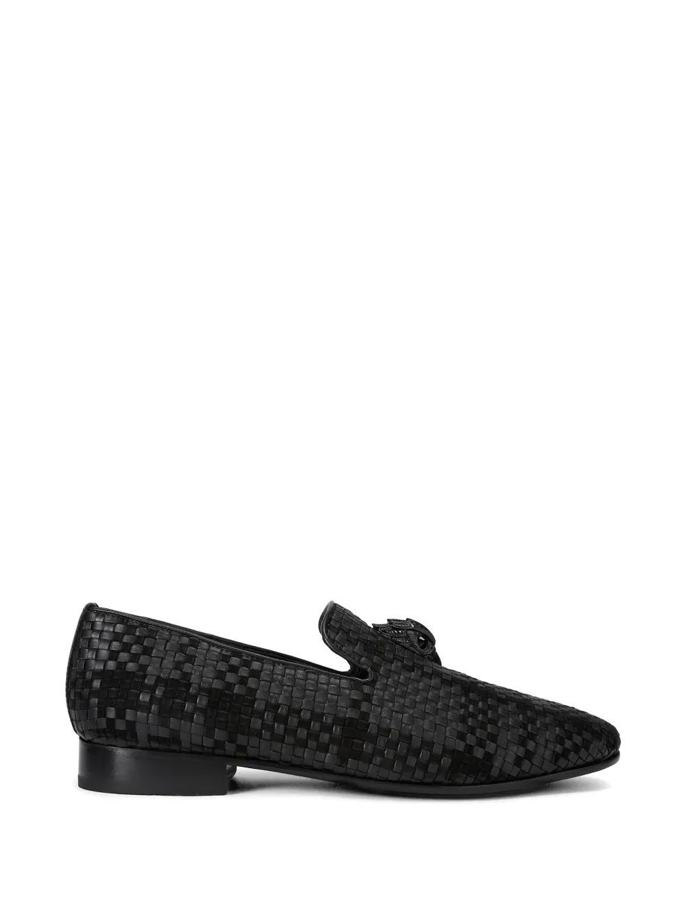 Kurt Geiger London Mocassini Ace Stud con design intrecciato - Nero