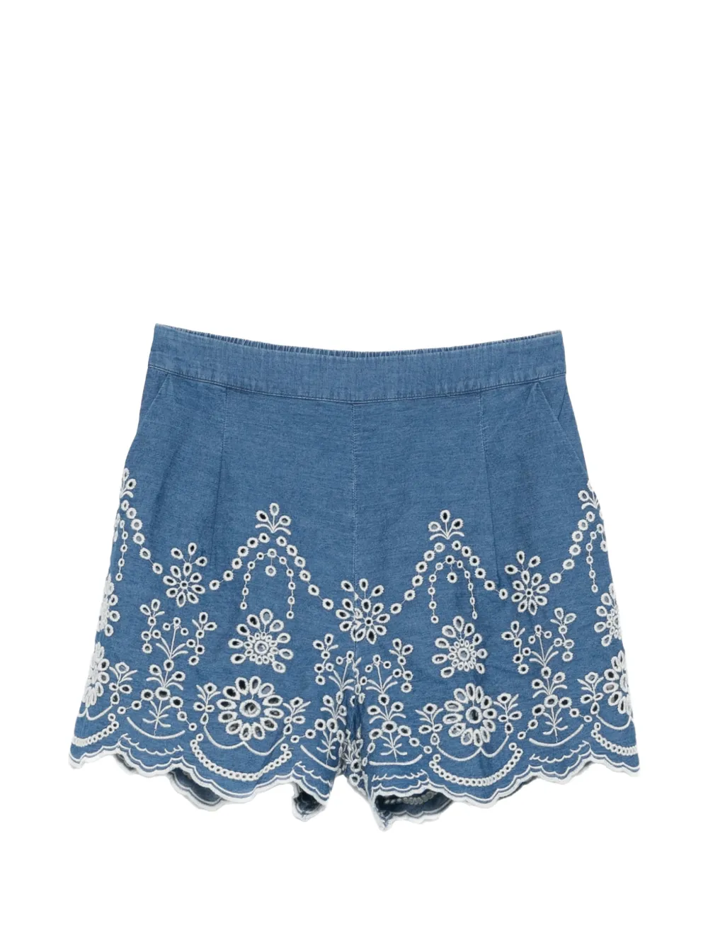 MC2 Saint Barth Shorts met borduurwerk Blauw