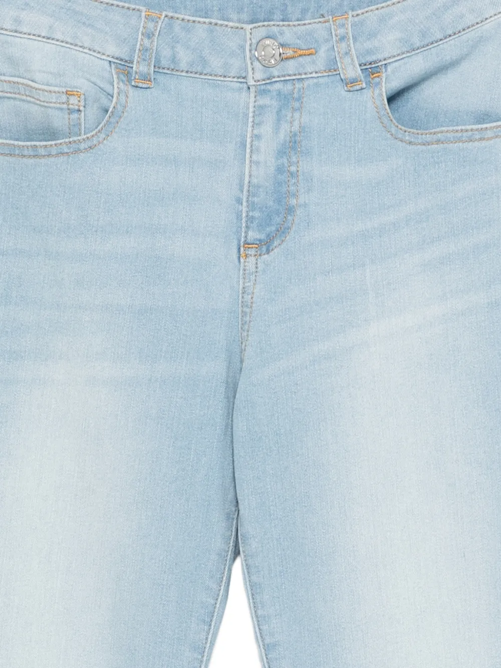 Liu Jo Kids Jeans met omgeslagen pijpen Blauw