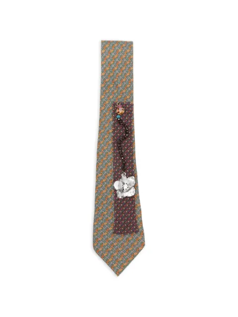 A.N.G.E.L.O. Vintage Upcycling x Stefania Bertoni customised Hermés silk tie