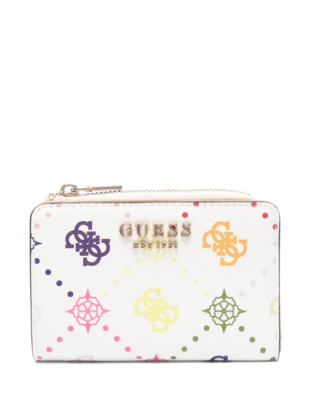 GUESS USA Emelie patterned wallet - Bianco