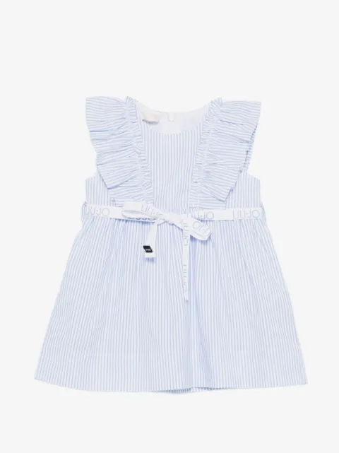 Liu Jo Kids ruffled striped dress