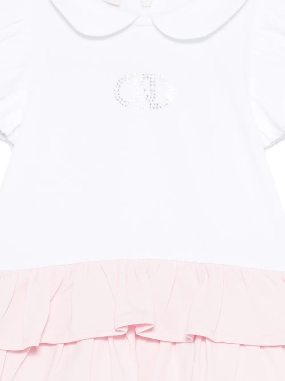 Liu Jo Kids Jurk met ruches Wit