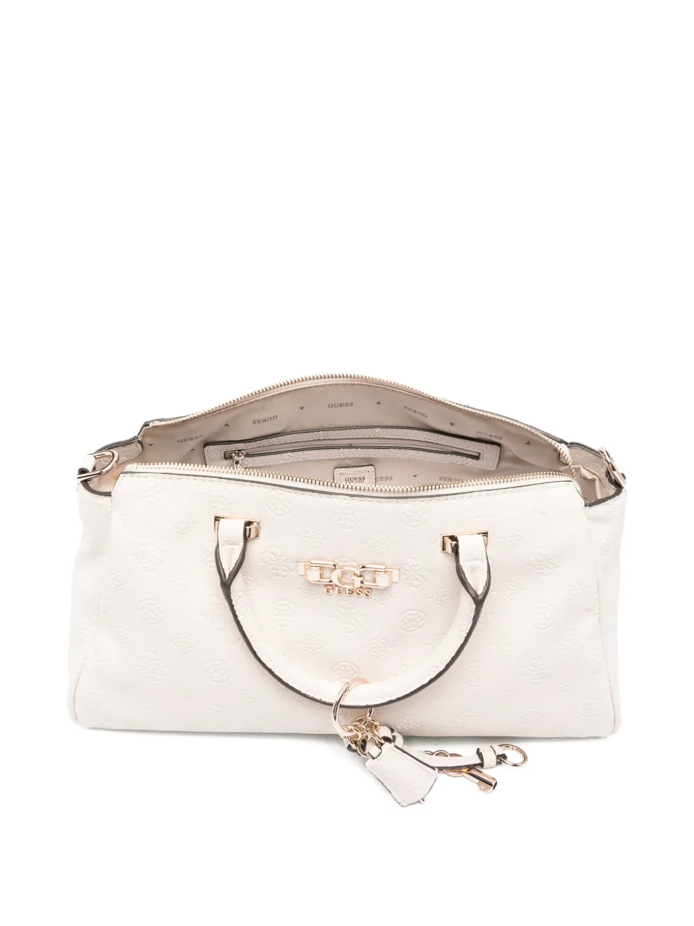 GUESS USA Shopper met reliëf Beige