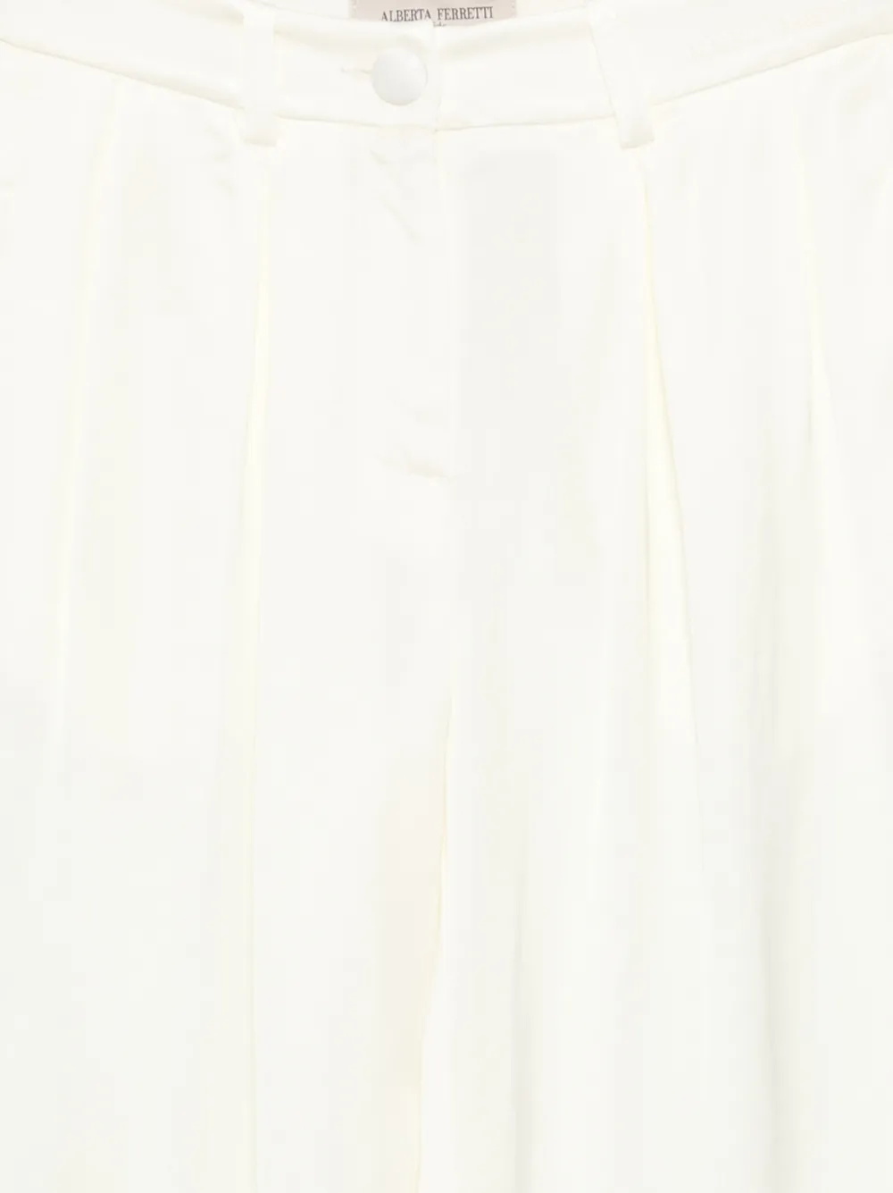  Alberta Ferretti Kids Satin Pleated Trousers - Yellow 