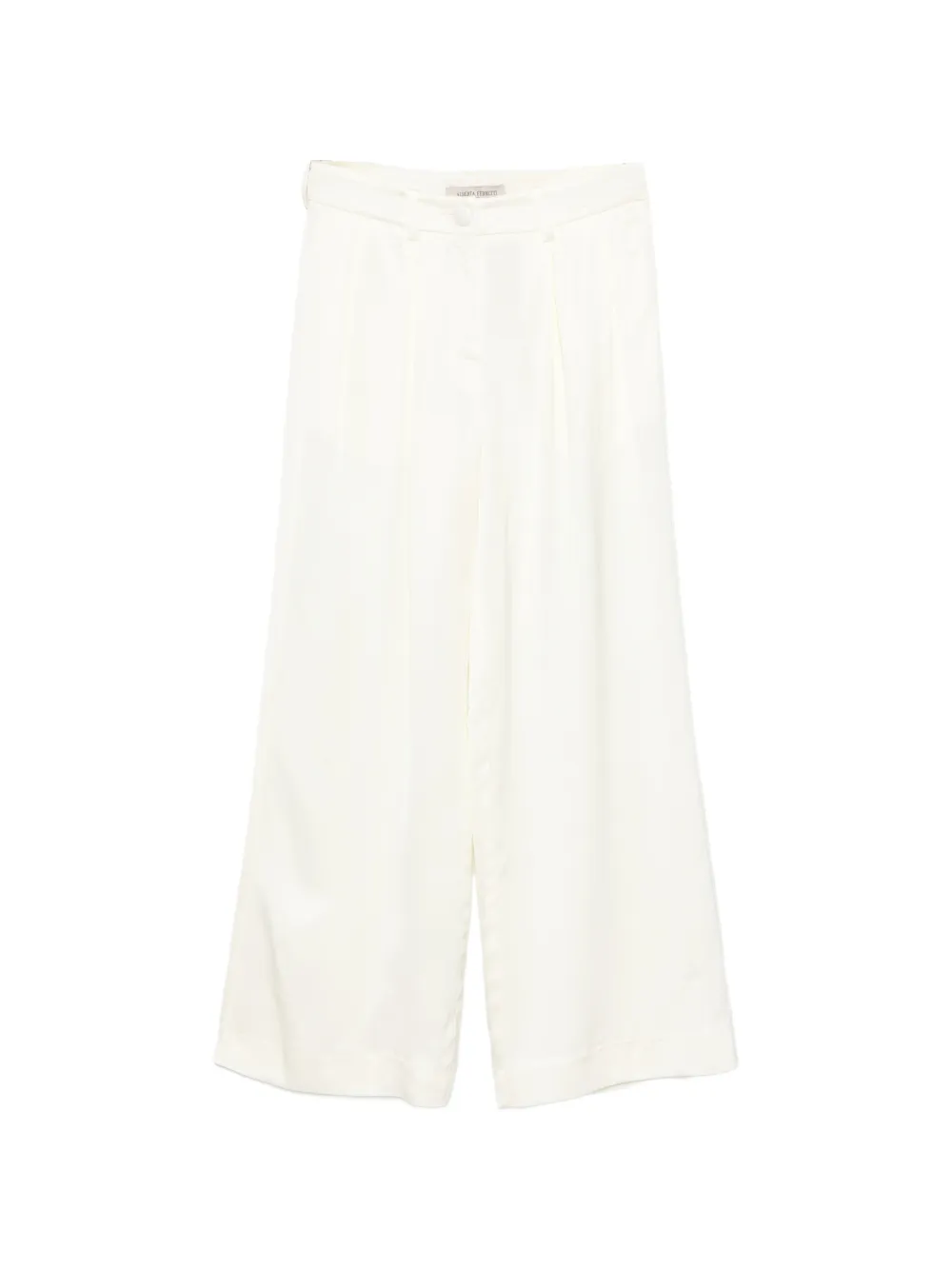 Alberta Ferretti Kids satin pleated trousers - Giallo