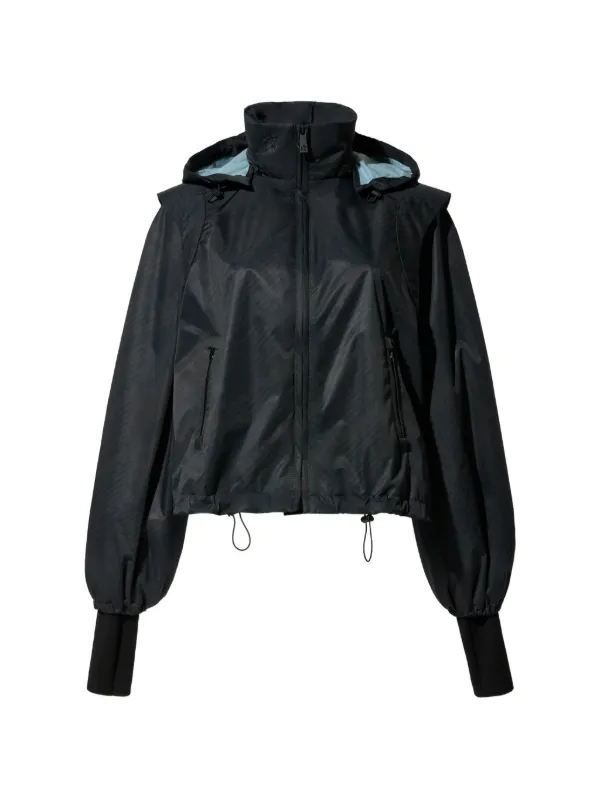 Perfect Moment Hooded Lightweight Jacket in Black