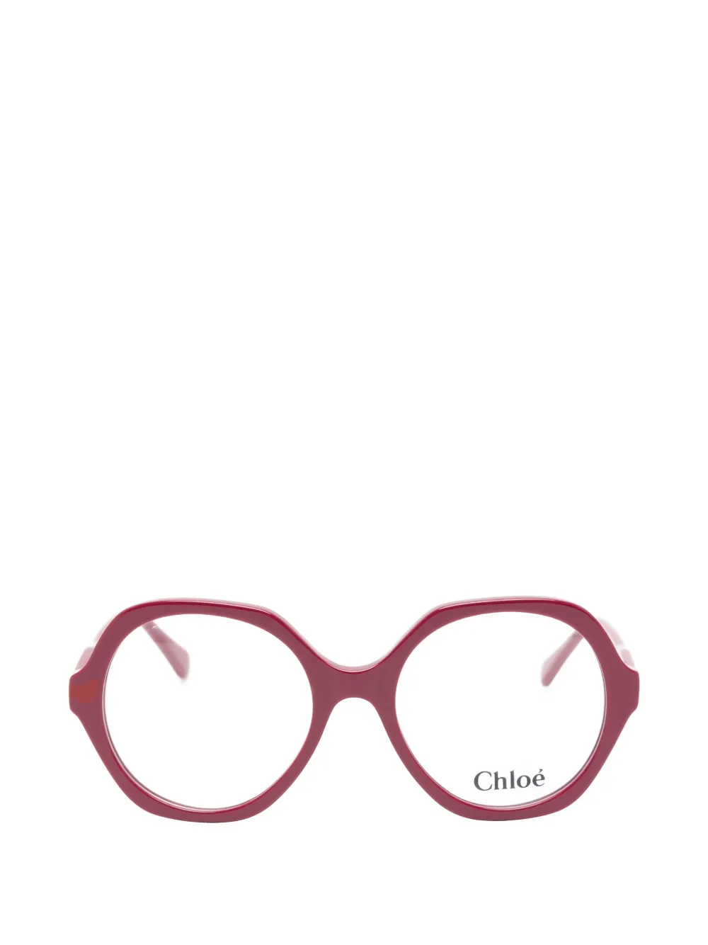 Chloé Kids geometric-frame glasses - Rosa