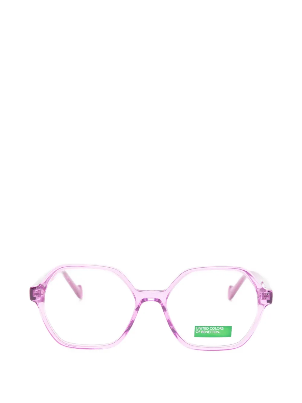 Benetton Constance geometric-frame glasses - Violett