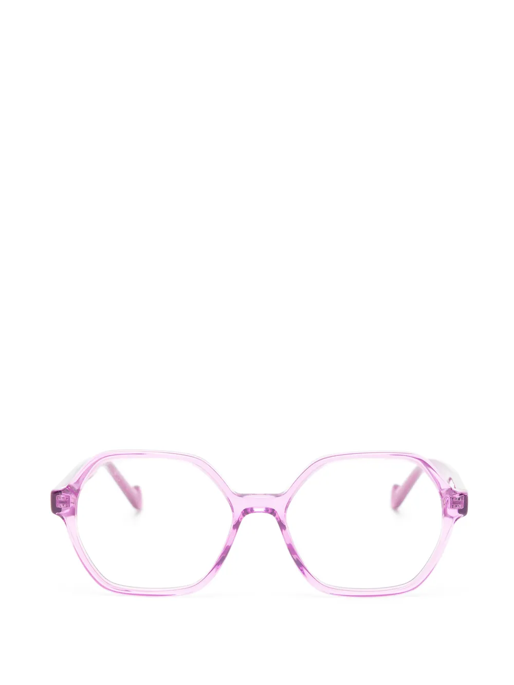 Benetton Constance geometric-frame glasses - Viola