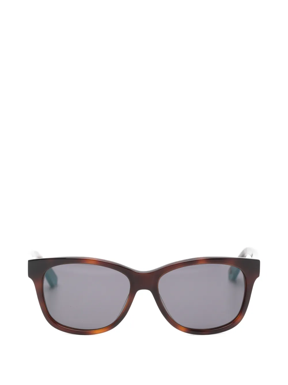 Tommy Hilfiger tortoiseshell-effect rectangle-frame sunglasses - Marrone