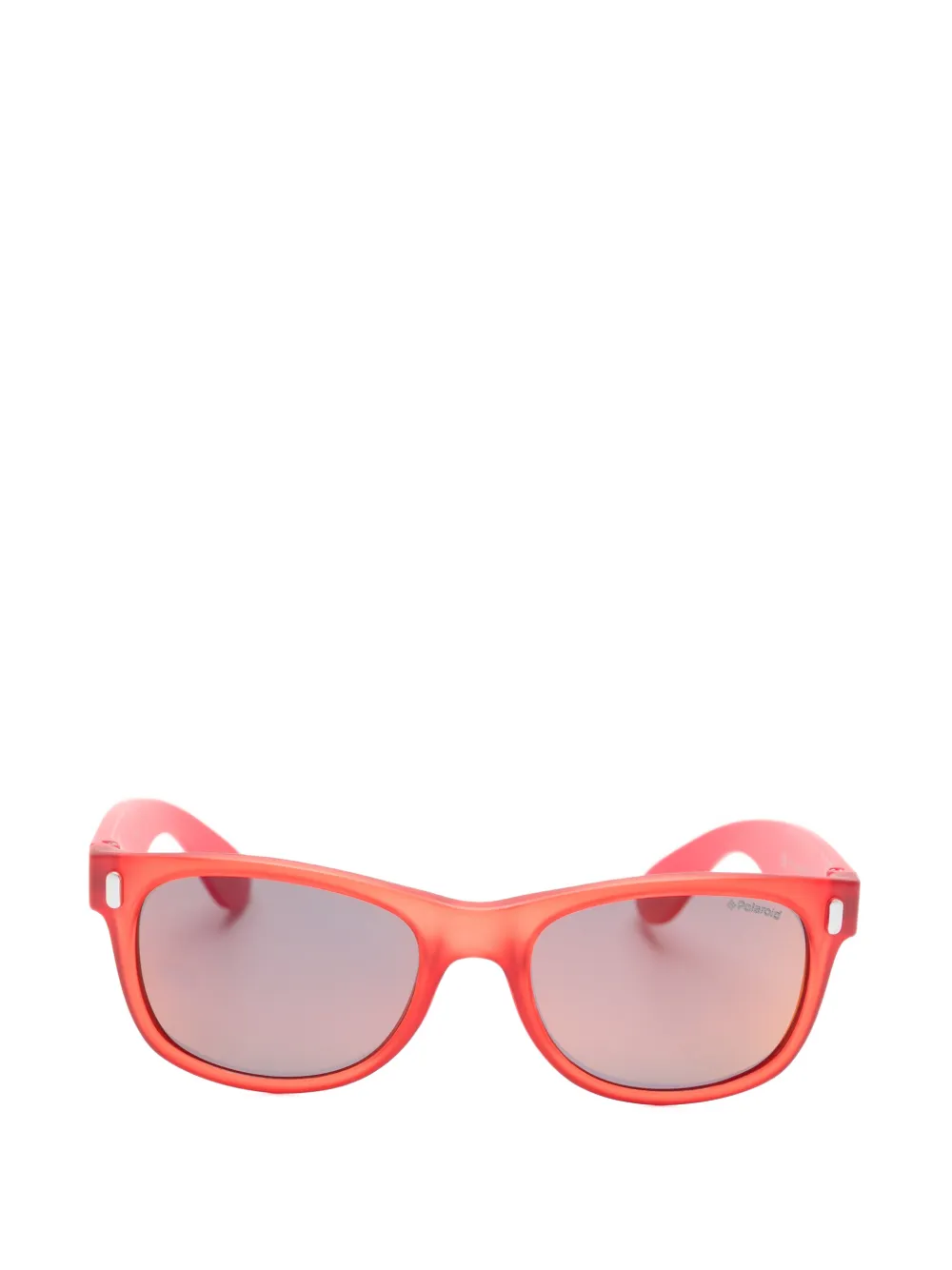 Polaroid rectangle-frame sunglasses - Rosso