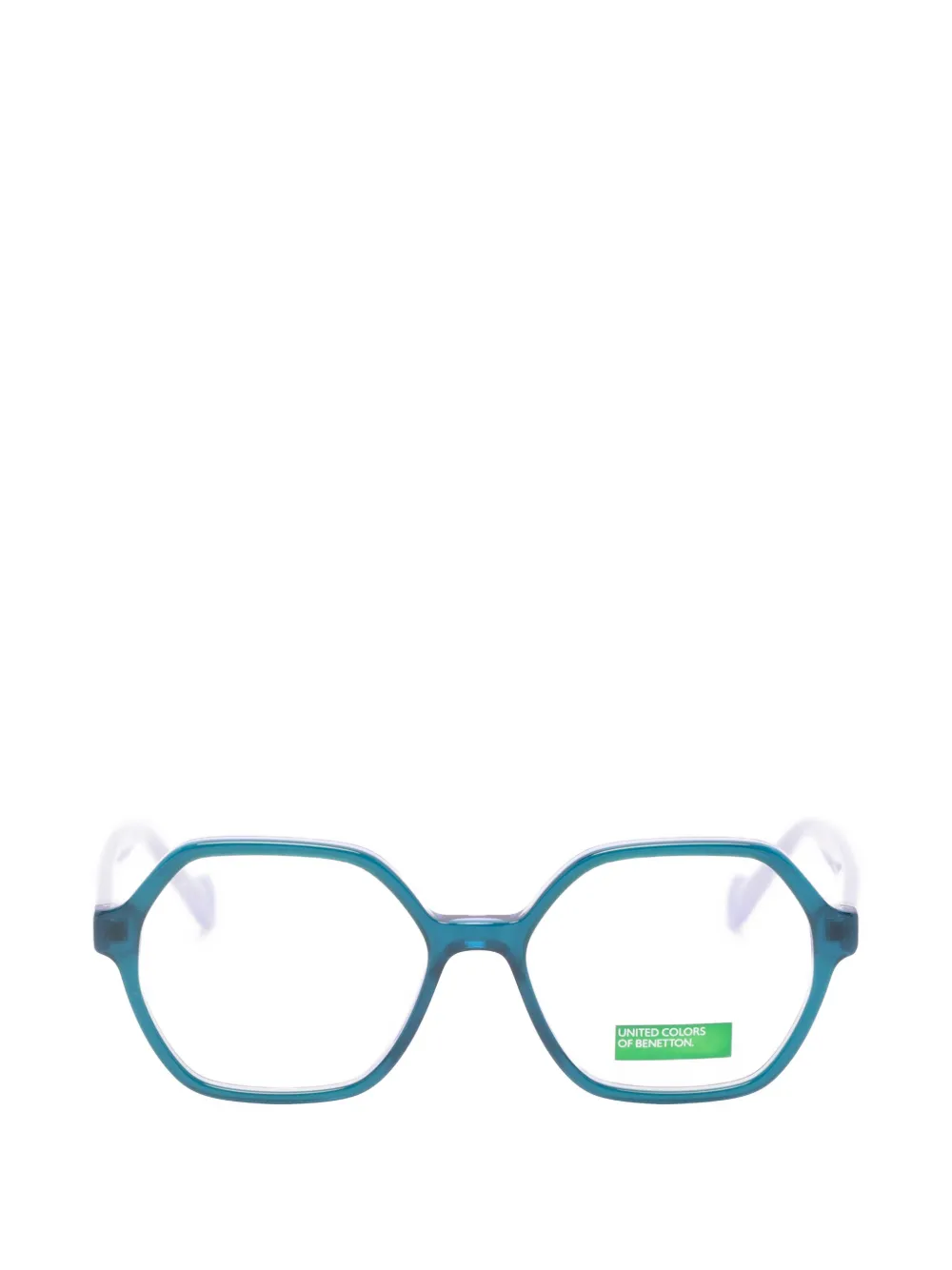 Benetton Constance geometric-frame glasses - Blau