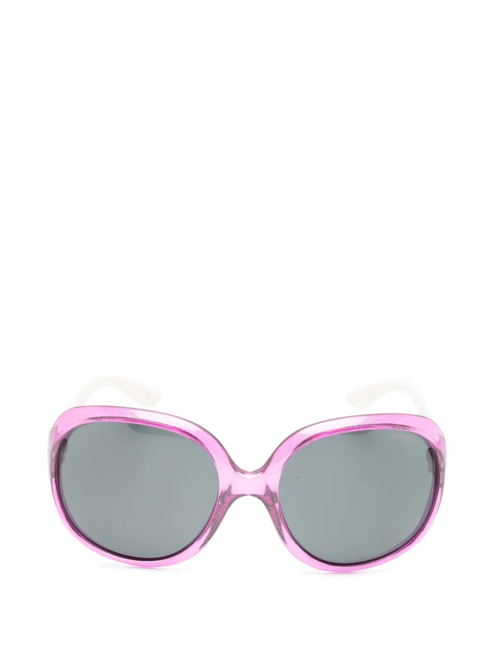 Polaroid glitter-effect heart-print sunglasses - Viola