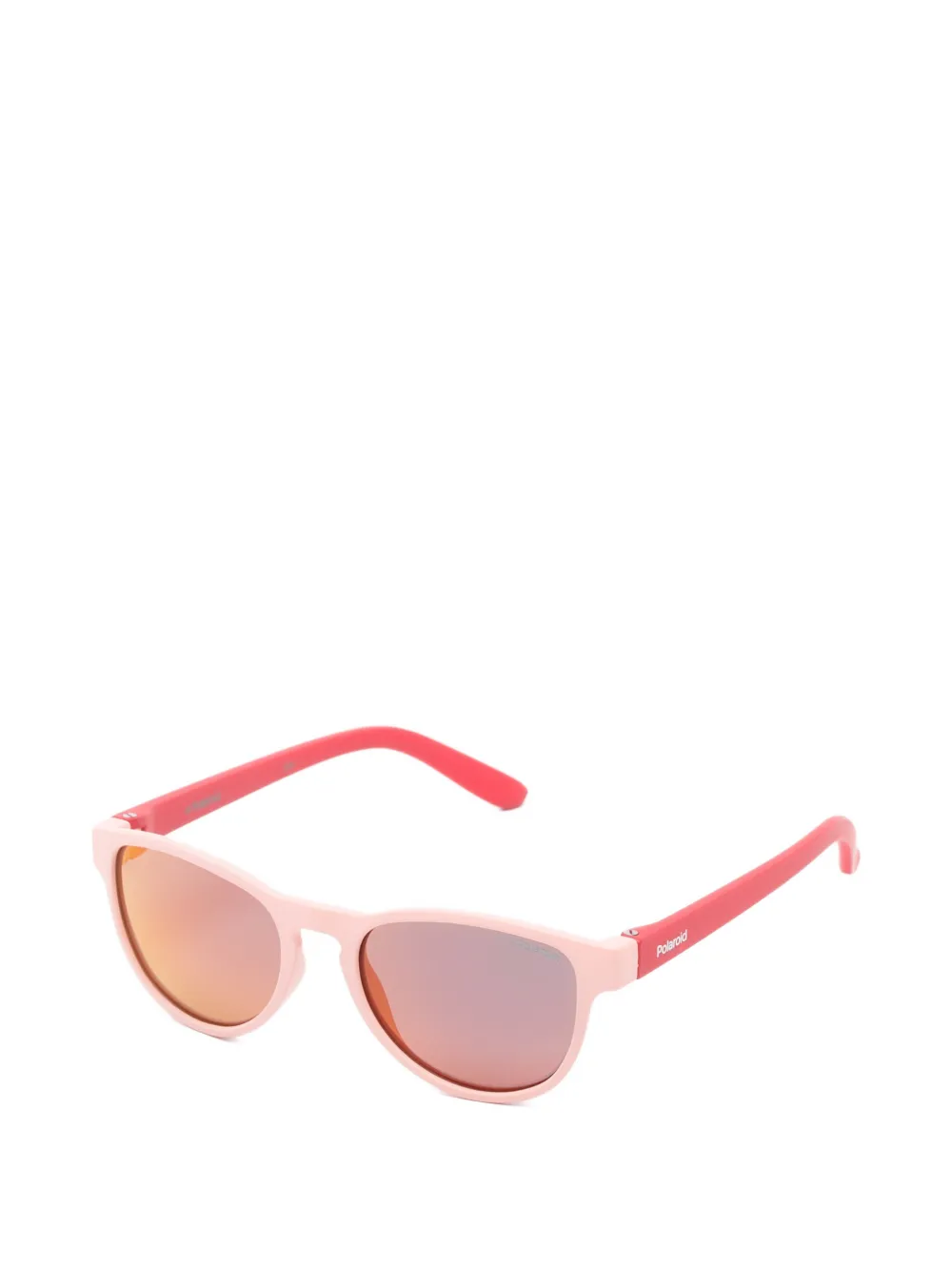 Polaroid Zonnebril met rond montuur Roze