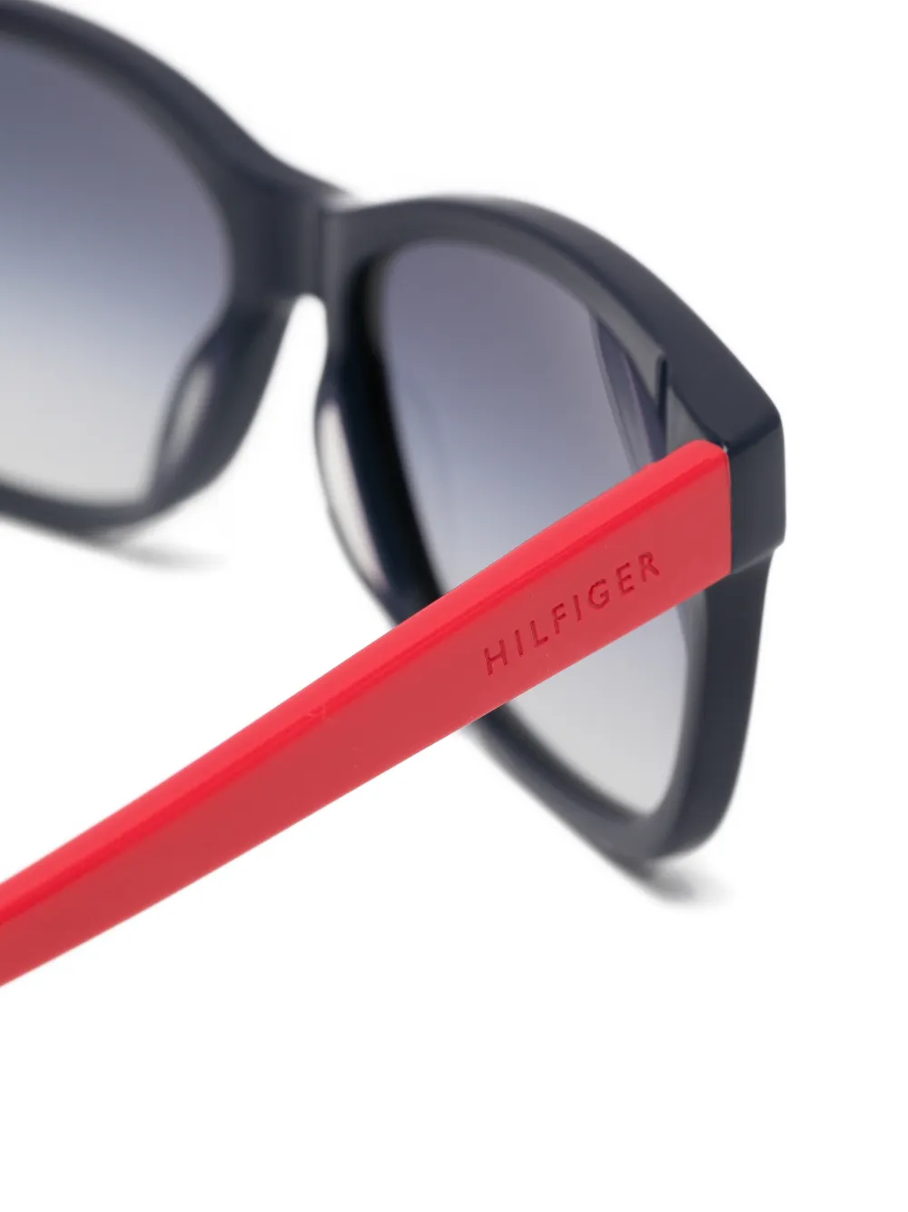 Tommy Hilfiger Zonnebril met vierkant montuur Blauw