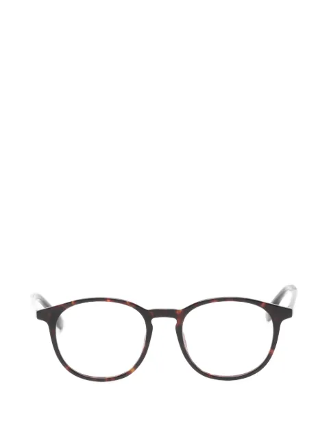 BOSS Kidswear tortoiseshell-effect round-frame glasses