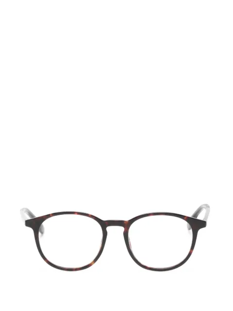 BOSS Kidswear tortoiseshell-effect round-frame glasses