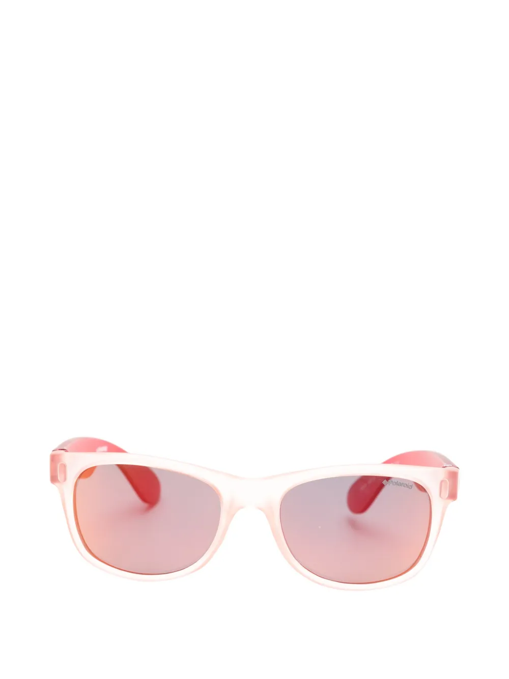 Polaroid rectangle-frame sunglasses - Rosso