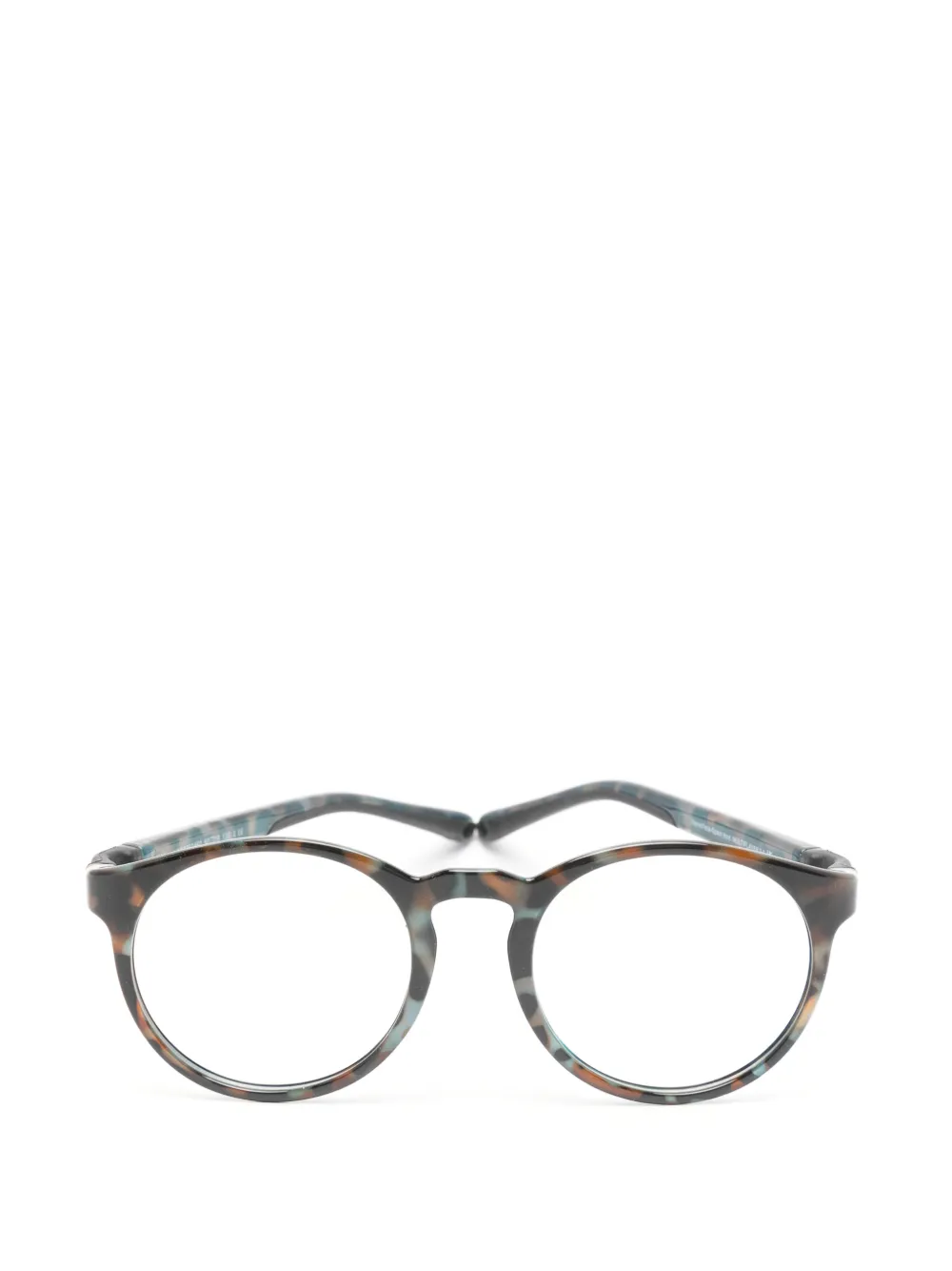 NANO Multiplayer 3.0 tortoiseshell-effect round-frame glasses - Braun