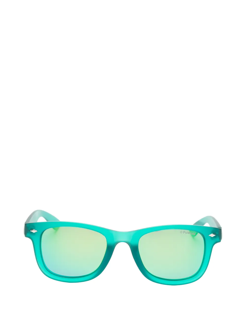 Polaroid square-frame mirrored sunglasses - Verde
