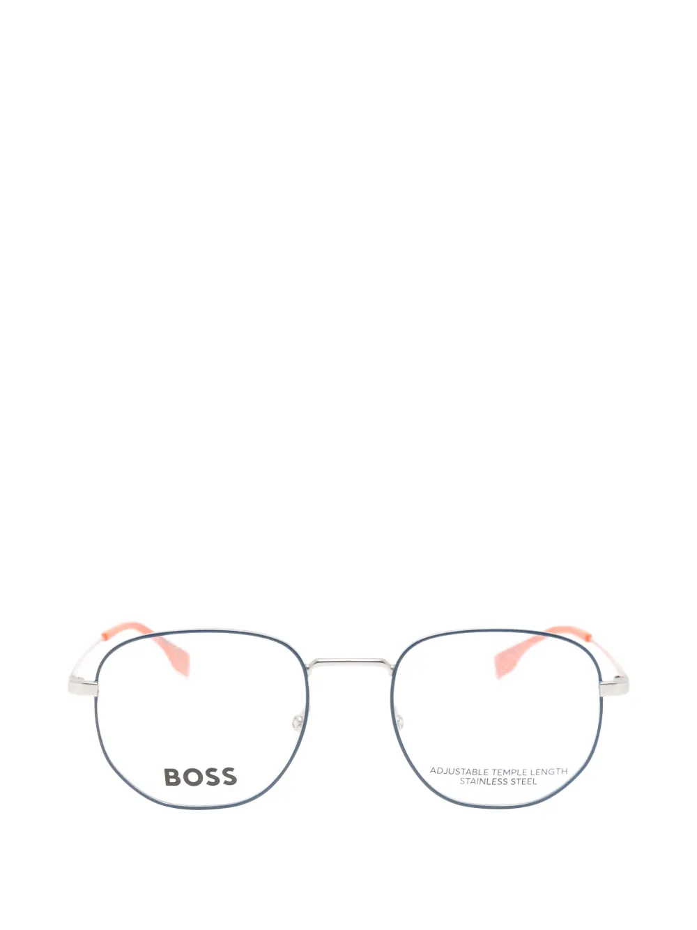 BOSS geometric-frame glasses - Blau
