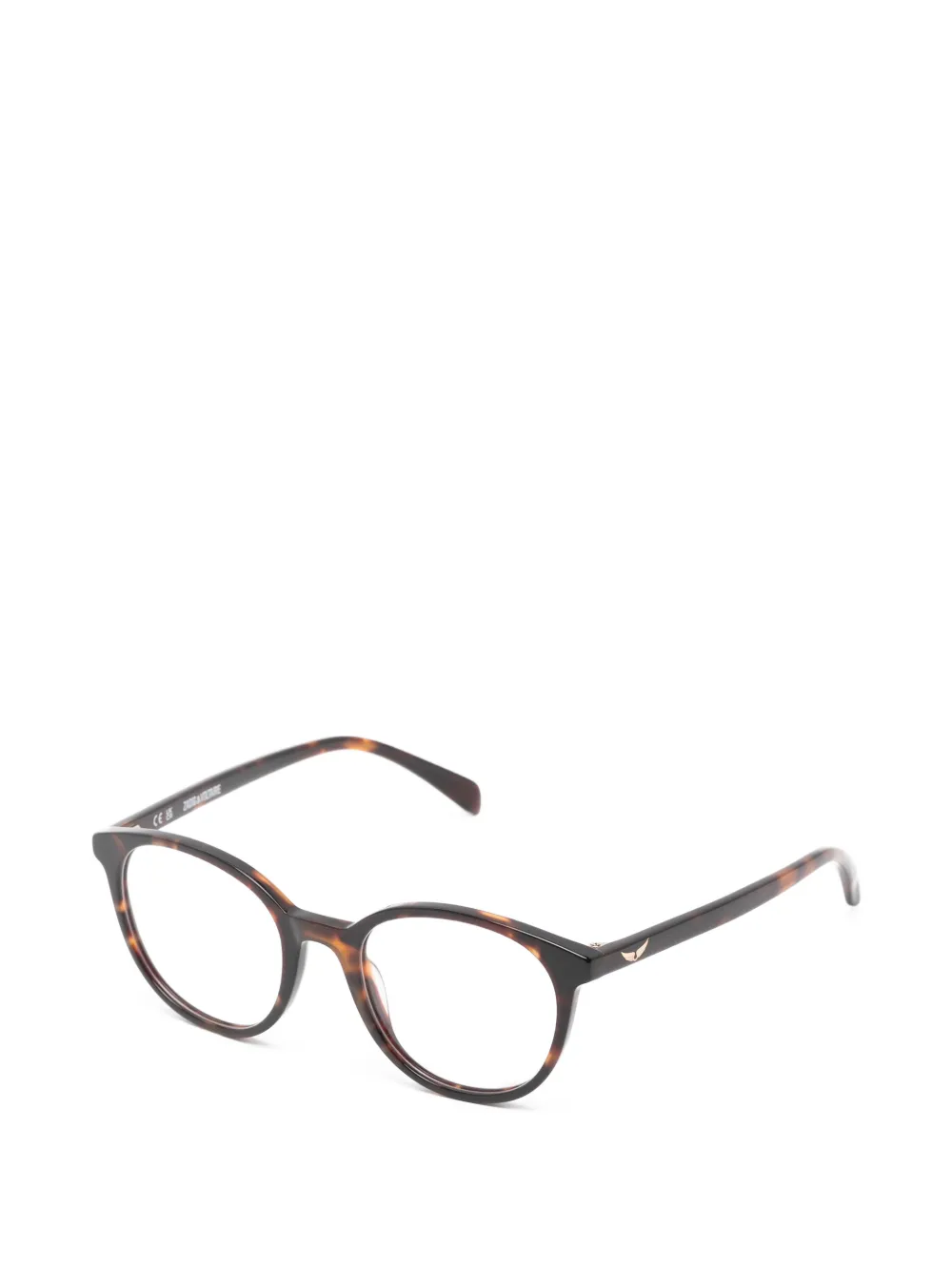 Zadig & Voltaire Kids Bril met schildpadschild-design Bruin