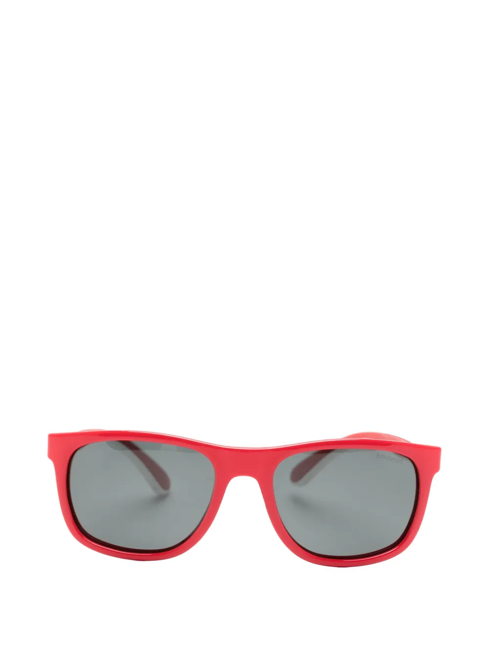 Polaroid printed rectangle-frame sunglasses - Rosso