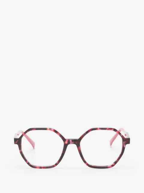 Zadig&Voltaire tortoiseshell-effect geometric-frame glasses