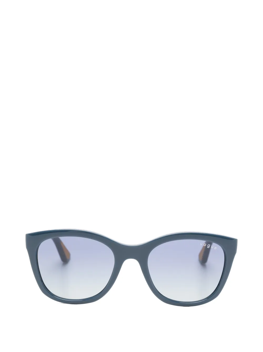 Vogue Eyewear logo-print round-frame sunglasses - Blu
