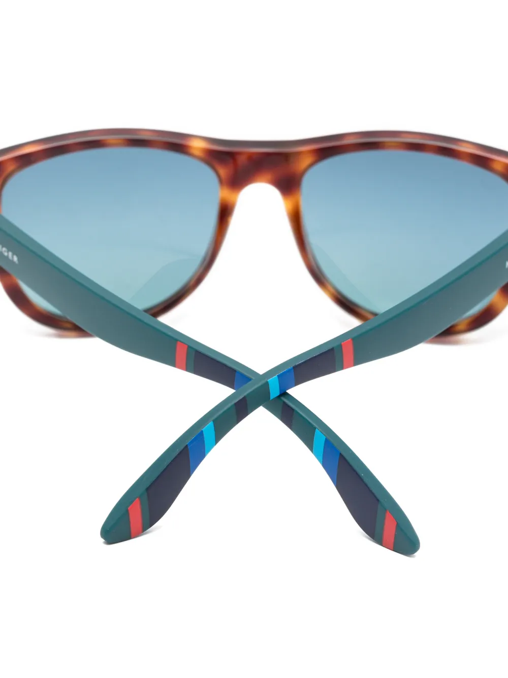 Tommy Hilfiger Junior Zonnebril met vierkant montuur Bruin