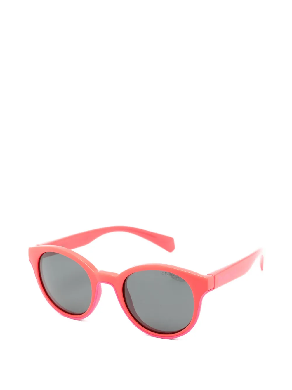 Polaroid Zonnebril met rond montuur Rood