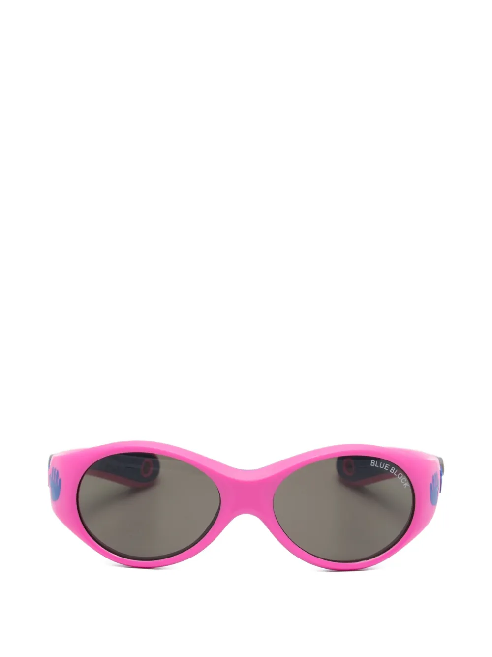 NANO Ninio logo-print round-frame sunglasses - Rosa