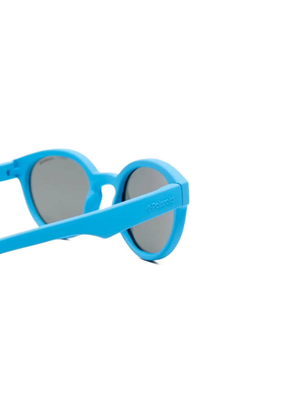 Polaroid Zonnebril met rond montuur Blauw
