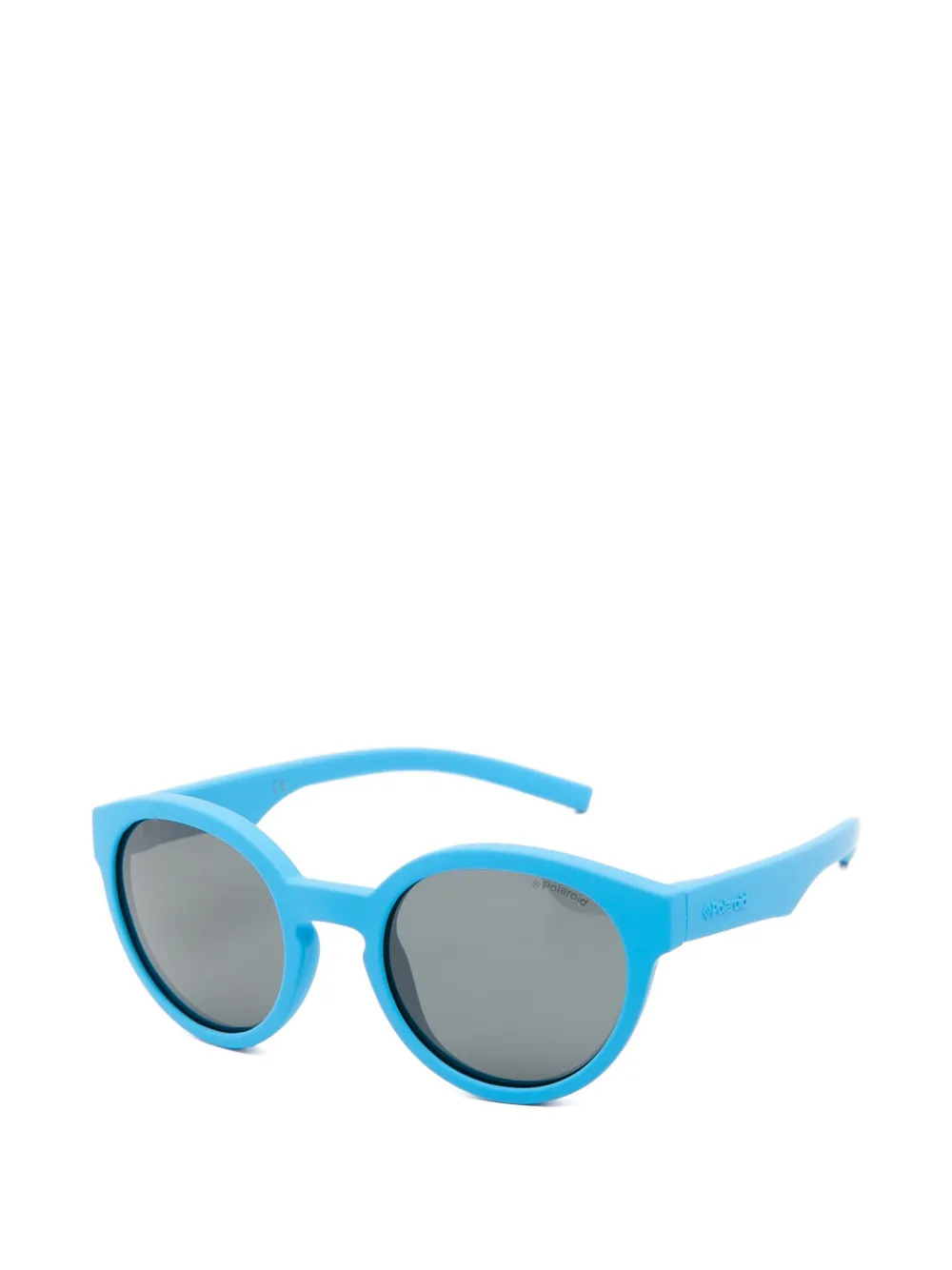 Polaroid Zonnebril met rond montuur Blauw