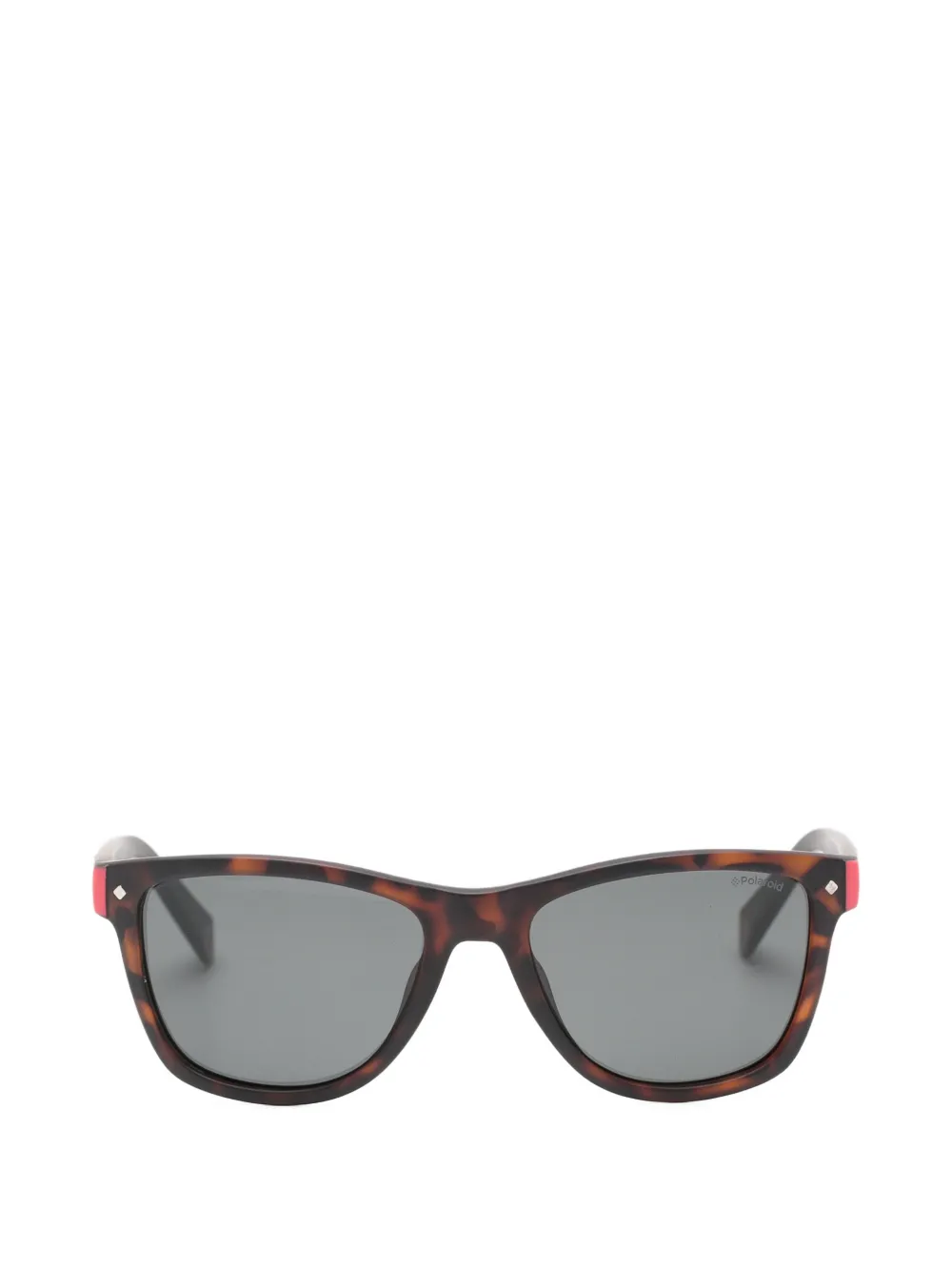 Polaroid tortoiseshell-effect square-frame sunglasses - Marrone