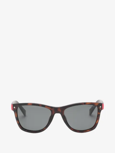 Polaroid Eckige Sonnenbrille in Schildpattoptik
