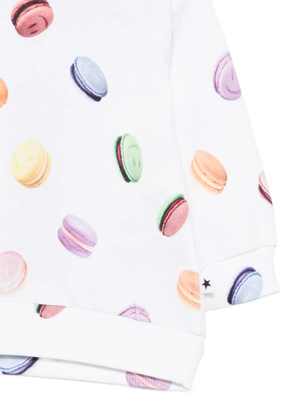  Molo Disc Macaron Print Sweatshirt - White 