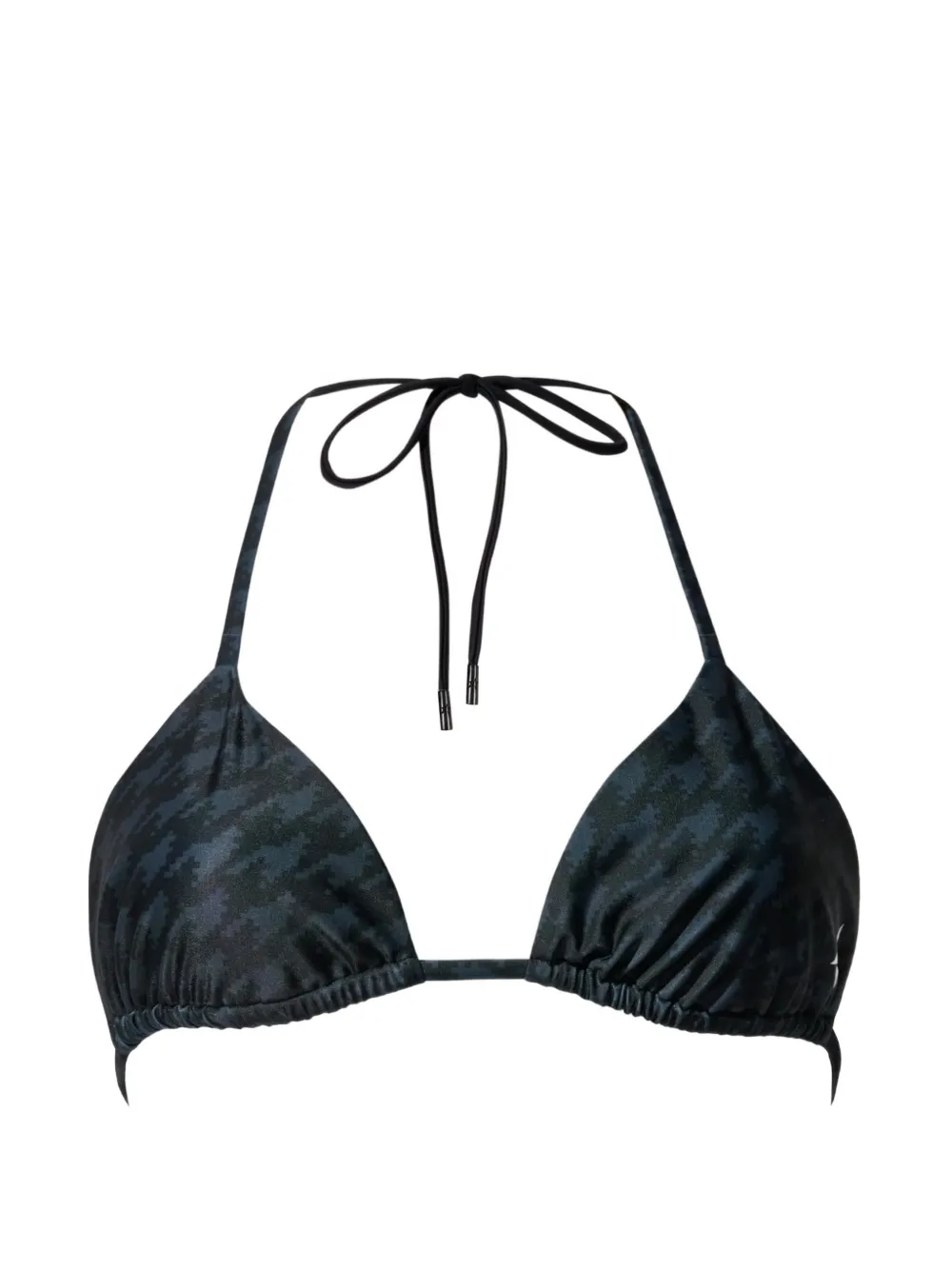 Perfect Moment Salinas houndstooth bikini top - Nero