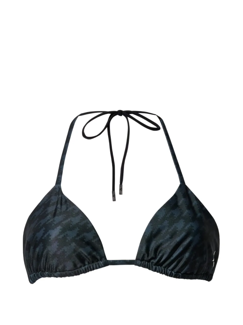 Perfect Moment Salinas houndstooth bikini top - Nero