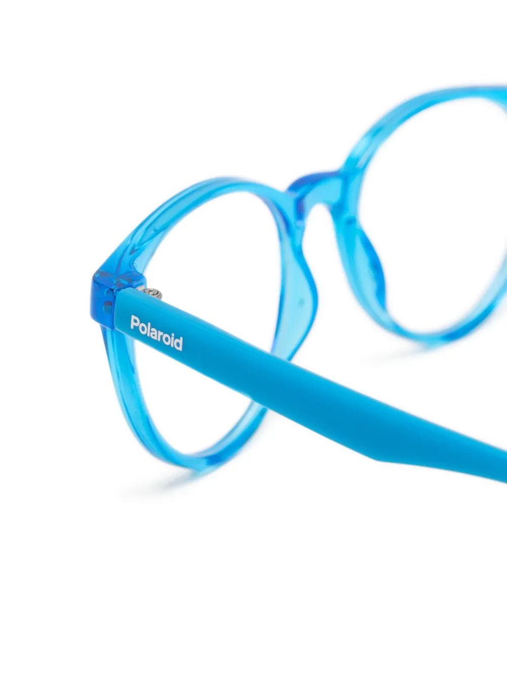  Polaroid Round-frame Glasses - Bleu 