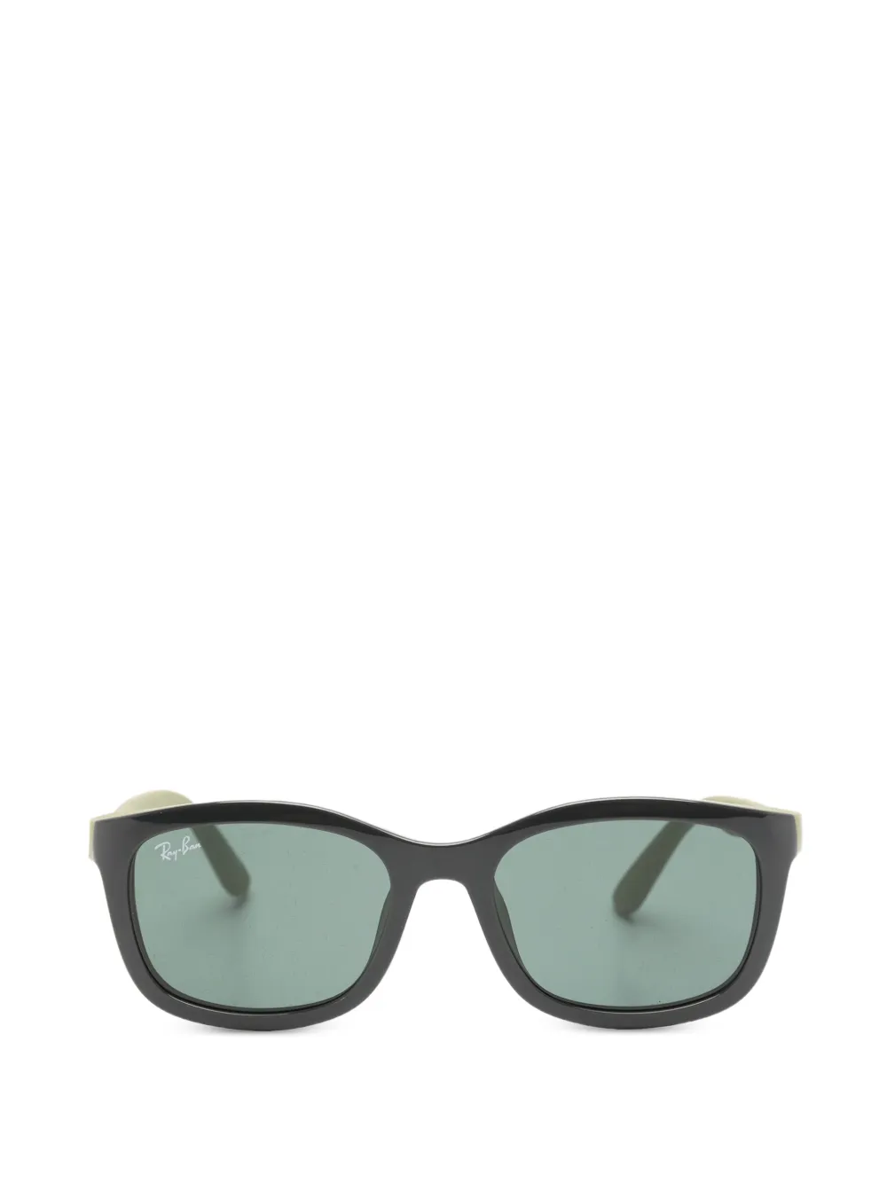 RAY-BAN JUNIOR clip-on rectangle-frame glasses - Grau