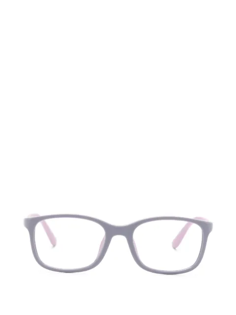 RAY-BAN JUNIOR lentes con armazón rectangular y placa del logo