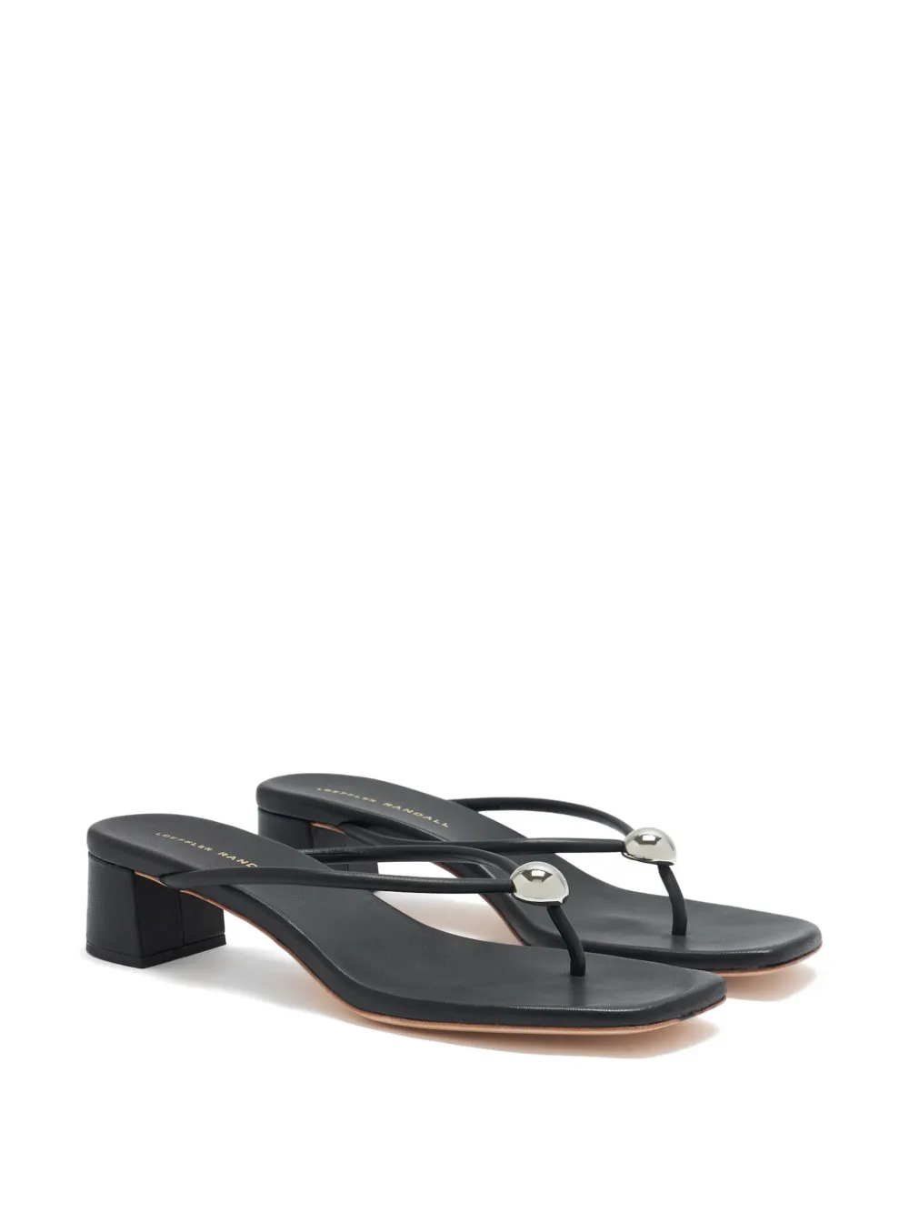 Loeffler Randall Odessa embellished leather sandals Zwart
